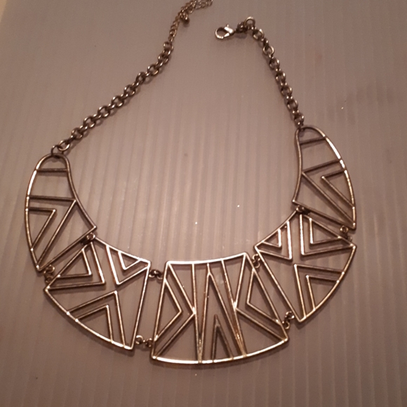 Aztec gold necklace
